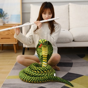 Peluche de Cobra Colorida Simulada de 80/170/240cm, Juguete de Peluche de Serpiente, Muñeco de Peluche Divertido, Broma, Juguete Suave, Decoración del Hogar - Product Image 6