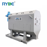 Microfiltre à alimentation interne en acier inoxydable SS304, style rotatif avec moteur et boîte de vitesses pour le traitement des eaux usées, 75 m³/h, prix usine