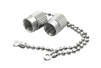 Couvercle d'alimentation d'usine avec la chaîne FC mâle bouchon anti-poussière prise mâle de protection prise femelle Jack RF connecteur coaxial capuchon
