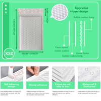 Offre Spéciale premium Co-extrudé personnalisé poly enveloppes à bulles enveloppes rembourrées expédition sacs de courrier en plastique