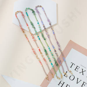 Sangle de lunettes en pierre naturelle mignonne anti-perte chaîne Solf poterie porte-lunettes de soleil sangles pour femmes fille lunettes de soleil autour du cou - Product Image 6