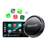 Ottocast P3 Pro Boîtier AI 3-en-1 sans fil CarPlay & Android Auto double SIM avec Android 13 8 Go + 128 Go pour utilisation universelle en voiture