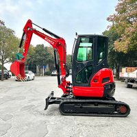 Livraison gratuite pelle EPA 3.5 tonnes moteur pelle sur chenilles ferme mini ensacheuse 1 tonne mini pelle machine à vendre