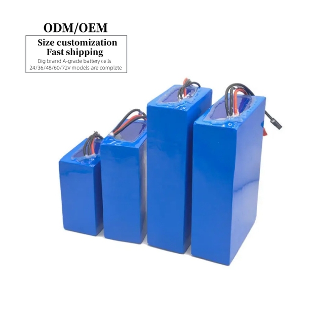 Custom 36v 48v 52v 60v 72v 10Ah-40Ah 18650 Lithium Ion Bike Battery Pack for Electric Bike Mountain Bike Motorcycle Scooter