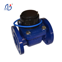 Compteur d'eau industriel haute performance en fonte, certifié IP68 OEM ISO4064, à turbine, grand calibre, à brides DN80-DN200, pour débits élevés