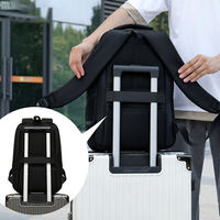 Sac à dos professionnel durable pour ordinateur portable avec fermeture éclair, en tissu Oxford imperméable, doublure en polyester, compartiment pour ordinateur de grande capacité