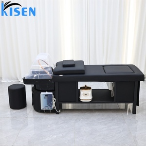 KISEN Lit de lavage de cheveux et de spa pour salon, avec bac de lavage, pour massage thaïlandais, pédicure et massage de la tête, équipement de spa - Product Image 1