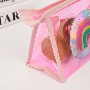 Customized Dust-proof Transparent PVC Pencil case with Color and logo Portable Pencil case - Product Image 3