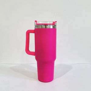 40Oz Multiple Colors Powder Coated Travel <b>Mug</b> Sports Outdoor Stainless Steel Tumbler With Handle - Product Image 4