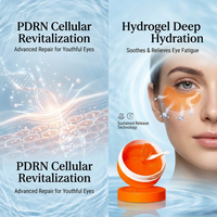 Patchs Hydrogel Vitalisants pour les Yeux au Collagène PDRN OEM (60 unités) – 5 Types : PDRN + Vitamine C + Glutathion + Niacinamide – Pour Tous Types de Peau
