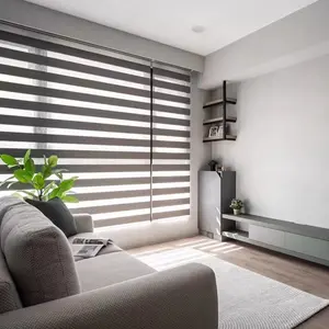 Customizable Zebra Corded Blinds Vertical Window Coverings For Modern Homes