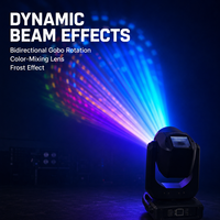 260W 9R LED Beam Moving Head Light mit Doppelprisma, DMX512, elektronischer Fokussierung für Disco, Bühne, Club und Party
