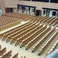Vente directe d'usine de meubles de salle de classe chaises pliantes pour auditorium chaises d'église de théâtre gouvernemental avec tableau d'écriture