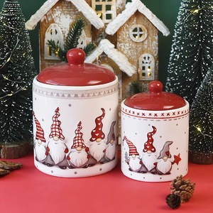 Vaso <span class=keywords><strong>di</strong></span> zucchero in ceramica decorativo 3D regalo <span class=keywords><strong>di</strong></span> natale dipinto a mano in ceramica barattoli <span class=keywords><strong>di</strong></span> caramelle <span class=keywords><strong>di</strong></span> natale - Product Image 6