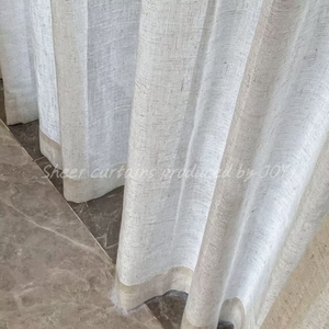Nuove <span class=keywords><strong>tende</strong></span> di lino a tinta unita personalizzate <span class=keywords><strong>per</strong></span> <span class=keywords><strong>soggiorno</strong></span> e camera da letto, <span class=keywords><strong>tende</strong></span> <span class=keywords><strong>trasparenti</strong></span> <span class=keywords><strong>per</strong></span> la casa - Product Image 4