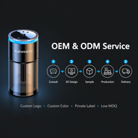 Diffuseur d'arômes de voiture à ultrasons CE RoHS 180 ml, diffuseur de parfum USB 5V, marche/arrêt automatique, vente en gros OEM
