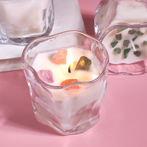 Lanjo Twist <b>Cup</b> Crystal Dried Flower Scented Candle Soy Wax Smokeless Bedroom Ambient Scented Candle Scented Gift - Product Image 6