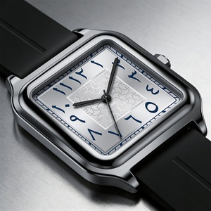 Montre de luxe haut de gamme pour hommes, montre à quartz avec chiffres arabes, montre à quartz étanche de haute qualité, montre pour hommes - Product Image 5