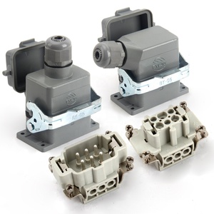 Conector de Alta Resistencia BYLJQ con Cubierta Lateral Superior <span class=keywords><strong>Inter</strong></span> HE-004 de 6 Pines 16A IP65, Enchufe Rectangular Industrial con Terminal de Tornillo - Product Image 6