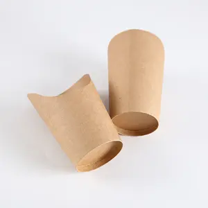 Disposable Manufacturer Egg waffle cup crepe cone bubble French fries disposable paper cups