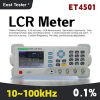 East Tester ET4501 ET4502 ET4510 Compteur LCR de paillasse, Pont numérique de bureau blanc personnalisable 10Hz~100kHz, Précision de laboratoire PC
