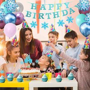 Congelato Fiocco <span class=keywords><strong>di</strong></span> Neve Forniture Festa <span class=keywords><strong>di</strong></span> Compleanno per le Ragazze Elsa <span class=keywords><strong>Anna</strong></span> Decorazioni della Festa <span class=keywords><strong>di</strong></span> Compleanno Set - Product Image 6