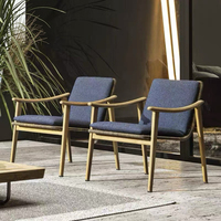 Ensemble de table et chaises de salle à manger d'extérieur en teck et rotin, meubles de jardin en teck naturel résistant aux intempéries