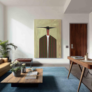 <span class=keywords><strong>Peinture</strong></span> à l'huile vintage figurative d'animaux, portrait impressionniste texturé, <span class=keywords><strong>peinture</strong></span> artisanale - Product Image 3