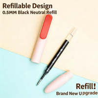 Stylo Gel Rétractable Color Block Cake, Stylo de Poche Mignon pour le Bureau et le Journal