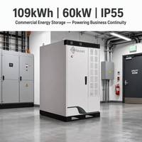 Profesyonel 109kWh 60KW Enerji Depolama Sistemi hava soğutmalı 460.8V IP55 Modbus TCP Ticari Güneş Enerjisi Projesi için