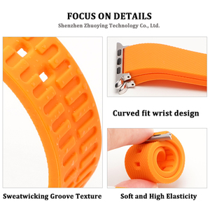 Nuevo diseño 38mm 44mm 49mm correas <span class=keywords><strong>para</strong></span> reloj inteligente de goma de silicona <span class=keywords><strong>correa</strong></span> <span class=keywords><strong>para</strong></span> <span class=keywords><strong>Apple</strong></span> <span class=keywords><strong>Watch</strong></span> Series <span class=keywords><strong>8</strong></span> 7 6 3 2 1 - Product Image 3