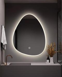 Đặc Biệt Hình Nước Thả Thông Minh Gương LED Màn Hình Cảm Ứng Khách Sạn Phòng Tắm Trang Điểm Gương Với Ánh Sáng Gương Phòng Tắm - Product Image 4