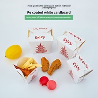 Boîte à lunch en carton de qualité alimentaire style pagode pour nouilles spaghetti, avec impression offset, pour usage extérieur, vente en gros
