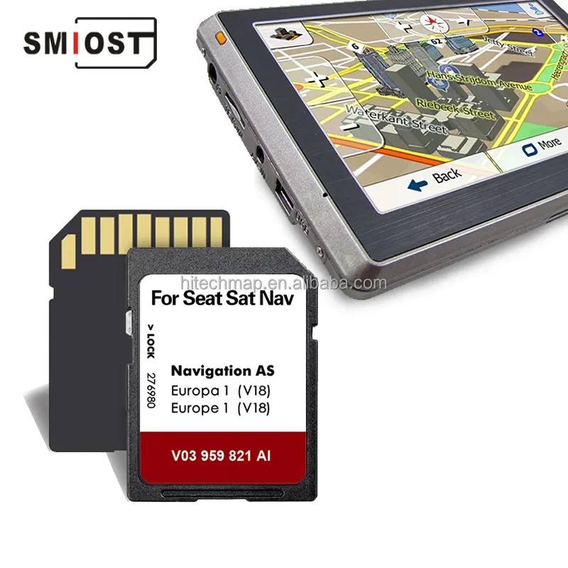SMIOSTカーGPSナビゲーションCID書き込み可能SDフラッシュメモリカルテカード32GB for Seat AS V18 UK Europe