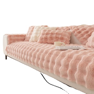 Super morbido <span class=keywords><strong>antiscivolo</strong></span> in pelliccia sintetica di coniglio fodera per divano soffice fodere per cuscino e copertura per cuscino - Product Image 6
