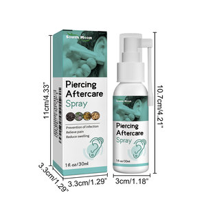 Ear <strong>Piercing</strong> Aftercare <strong>Solution</strong> 30ml <strong>Piercing</strong> Cleaner Aftercare Spray <strong>Body</strong> <strong>Piercing</strong> After Care Spray Cleaning <strong>Piercing</strong> Spray - Product Image 2
