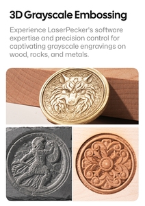 Máquina de Grabado Láser de Fibra de Fábrica para Grabado Profundo en Metal, Madera y Piedra, Compatible con DXF/AI - Product Image 2