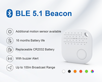 Balise Bluetooth intelligente programmable Ibeacon bouton de panique bouton d'alarme Bluetooth balise avec bouton SoS
