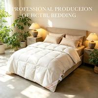 Couette universelle écologique toutes saisons en duvet de canard, taille Queen, blanche, douce, moelleuse, respirante, 500g de garnissage, intégrale