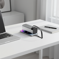 Estación de Energía Portátil de 20000mAh, Aleación de Aluminio, con Pantalla LED, Salida USB Dual de 100W, Entrada Tipo-C, Función de Soporte para Laptops