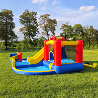 Maison gonflable combo pour parcours d'obstacles toboggan avec ventilateur inclus-pour le plaisir des enfants