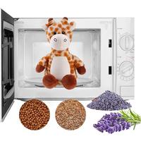 Peluche chauffante et parfumée à la lavande, éléphant, four à micro-ondes, jouet créatif OEM avec graines de lin et lavande