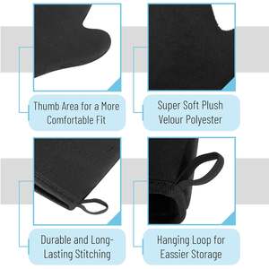 Gant applicateur auto-bronzant personnalisé avec logo, élastique pour poignet, pour application sans soleil - Product Image 3