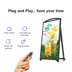 Trong nhà 49 inch Độ sáng cao có thể sạc lại xách tay kỹ thuật số biển hiển thị Màn hình <span class=keywords><strong>LED</strong></span> kiosk di chuyển thương mại quảng cáo <span class=keywords><strong>Totem</strong></span> - Product Image 4