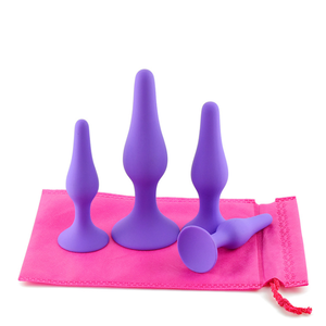 4 в 1 силиконовая Анальная пробка с хвостом кролика - Product Image 4