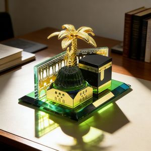 Wholesale Muslim Crystal Glass Decorations Islamic Kaaba Model Home Decoration Ramadan <b>Eid</b> <b>Gifts</b> - Product Image 4