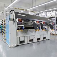 Machine à étaler les draps industrielle automatique à quatre postes en acier inoxydable haute efficacité CE ISO