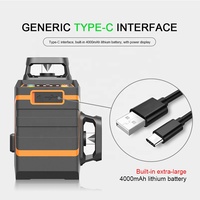 Niveau laser vert à faisceau croisé 12 lignes, auto-nivelant 360 degrés, pour usage industriel/DIY, niveau laser 3D automatique