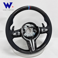 Volant en fibre de carbone pour BMW M Sport F30 F10 F15 F36 F20 F22 F25 F32 M3 M4 X5 E46 E60 E70 E90 E91 E92, ajustement sécurisé