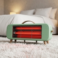 Petits radiateurs électriques à quartz portables, mini chauffages infrarouges pour tente, camping, bureau et usage domestique (sur bureau et en pièce)